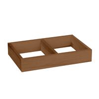 Produktbild f�r 'Weinregal 60 cm, Sockel 45 cm breit, braun gebeizt'