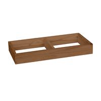 Produktbild f�r 'Weinregal 60 cm, Sockel 60 cm breit, braun gebeizt'