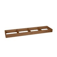 Produktbild f�r 'Weinregal 60 cm, Sockel 120 cm breit, braun gebeizt'