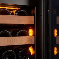 Produktbild f�r 'Zweizonen Einbau-Weink�hlschrank WLI-90DF, 60 cm, 22-36 Fl.'