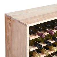 Produktbild f�r 'Weinregal 60 cm mit Ausz�gen f. Einzelflaschen, Kiefernholz natur'