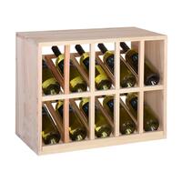 Produktbild f�r 'Weinregal Pr�sentationsmodul, Kiefernholz natur'