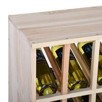 Produktbild f�r 'Weinregal Pr�sentationsmodul, Kiefernholz natur'
