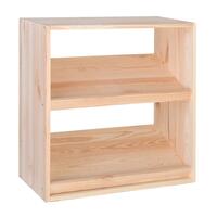 Produktbild f�r 'Weinregal 60 cm mit 2 Displays, Kiefernholz natur'