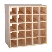 Produktbild f�r 'Weinregal 60 cm, KARO, Kiefernholz natur'