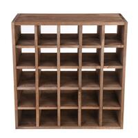 Produktbild f�r 'Weinregal 60 cm, Karo, Kiefernholz braun gebeizt'