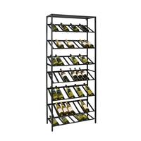 Produktbild f�r 'Metall-Weinregal BLACK PURE, Modell 6, schwarz pulverbeschichtet'