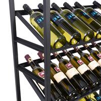 Produktbild f�r 'Metall-Weinregal BLACK PURE, Modell 6, schwarz pulverbeschichtet'
