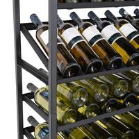 Produktbild f�r 'Metall-Weinregal BLACK PURE, Modell 5, schwarz pulverbeschichtet'
