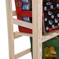 Produktbild f�r 'Getr�nkekisten-Regal / Holz-Regal f�r 4-8 Getr�nkekisten'