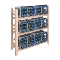 Produktbild f�r 'Getr�nkekisten-Regal / Holz-Regal f�r 6-12 Getr�nkekisten'