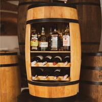 Produktbild f�r 'Weinfass aus massiver Erle, natur ge�lt'