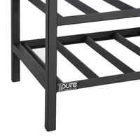 Produktbild f�r 'Metall-Weinregal Black Pure, Modell 16, niedrig'
