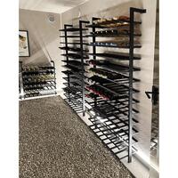Produktbild f�r 'Metall-Weinregal BLACK PURE zur Wandbefestigung'
