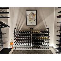 Produktbild f�r 'Metall-Weinregal BLACK PURE zur Wandbefestigung'