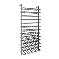 Produktbild f�r 'Metall-Weinregal BLACK PURE zur Wandbefestigung, H 200 cm'