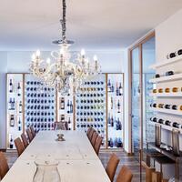 Produktbild f�r 'Weinregal-System Piemont, Tannenholz, Wei� lackiert mit hellbraun furnierter Erlenkante'