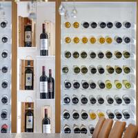 Produktbild f�r 'Weinregal-System Piemont, Tannenholz, Wei� lackiert mit hellbraun furnierter Erlenkante'