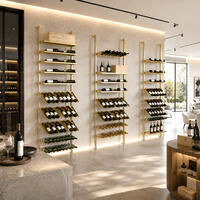 Produktbild f�r 'Weinregal-System BLACK PURE VARIO aus Metall zur Wandbefestigung, h�henverstellbar, modular'