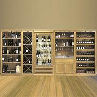 Produktbild f�r 'Weinregal-System Barolo, Tannenholz, hellbraun'