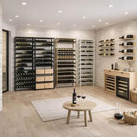 Produktbild f�r 'Weinregal-System BLACK PURE Sandgold-Pulverbeschichtet'