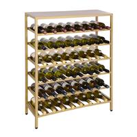 Produktbild f�r 'Metall-Weinregal BLACK PURE, Modell 11 niedrig, gold pulverbeschichtet'