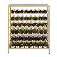 Produktbild f�r 'Metall-Weinregal BLACK PURE, Modell 11 niedrig, gold pulverbeschichtet'