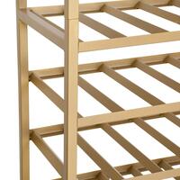 Produktbild f�r 'Metall-Weinregal BLACK PURE, Modell 11 niedrig, gold pulverbeschichtet'