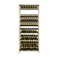 Produktbild f�r 'Metall-Weinregal BLACK PURE, Modell 5, gold pulverbeschichtet'