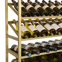Produktbild f�r 'Metall-Weinregal BLACK PURE, Modell 5, gold pulverbeschichtet'