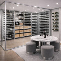 Produktbild f�r 'Weinregal-System BLACK PURE  silberfarben Pulverbeschichtet'