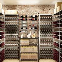 Produktbild f�r 'Weinregal-System BLACK PURE  silberfarben Pulverbeschichtet'