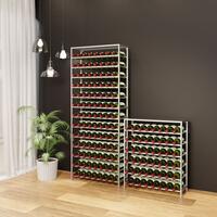 Produktbild f�r 'Metall-Weinregal BLACK PURE, Modell 11 niedrig, silber pulverbeschichtet'