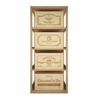 Produktbild f�r 'Weinkistenregal PROVINALIA, Modell 26, mit 4 Ausz�gen, aus Kiefernholz'