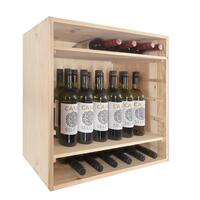 Produktbild f�r 'Weinregal 60 cm, Modul LINEA, Kiefernholz natur'
