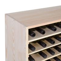 Produktbild f�r 'Weinregal 60 cm, Modul LINEA, Kiefernholz natur'