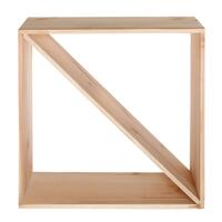 Produktbild f�r 'Weinregal 60 cm, Modell Basic, Kiefernholz natur'