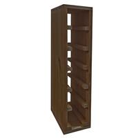 Produktbild f�r 'Weinregal 60 cm, Modul schmal f�r 6 Flaschen, braun gebeizt'