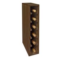 Produktbild f�r 'Weinregal 60 cm, Modul schmal f�r 6 Flaschen, braun gebeizt'