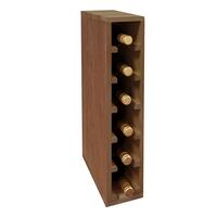 Produktbild f�r 'Weinregal 60 cm, Modul schmal f�r 6 Flaschen, braun gebeizt'