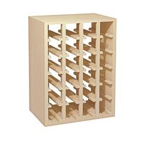 Produktbild f�r 'Weinregal 60 cm, Modul QUADRI schmal, Kiefernholz natur'