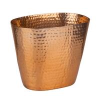 Produktbild f�r 'Wein-/Sektk�hler oval, Kupfer-Look, geh�mmert'