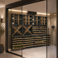 Produktbild f�r 'Weinregal-System CAVEPRO im Dekor Esche/Wildeiche'