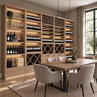 Produktbild f�r 'Weinregal PRESTIGE NOVO, Eichen-Holz braun&nbsp;gebeizt'