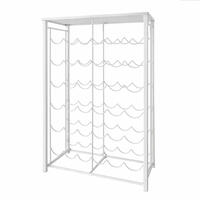 Produktbild f�r 'Weinregal RUSTIKO f. 36 Fl., Wei�, H 85,5 cm'