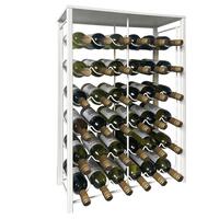 Produktbild f�r 'Weinregal RUSTIKO f. 36 Fl., Wei�, H 85,5 cm'