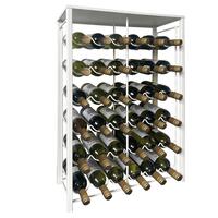 Produktbild f�r 'Weinregal RUSTIKO f. 36 Fl., Wei�, H 85,5 cm'