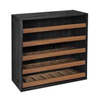 Produktbild f�r 'Modul mit Flaschenauszug, T 33 cm, Esche graphit/Birnbaum'