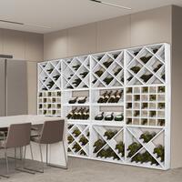 Produktbild f�r 'Weinregal 52 cm, wei� gebeizt'