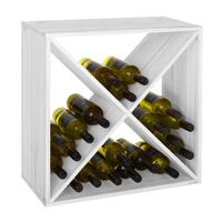 Produktbild f�r 'Weinregal 52 cm, X-Cube, wei� gebeizt'